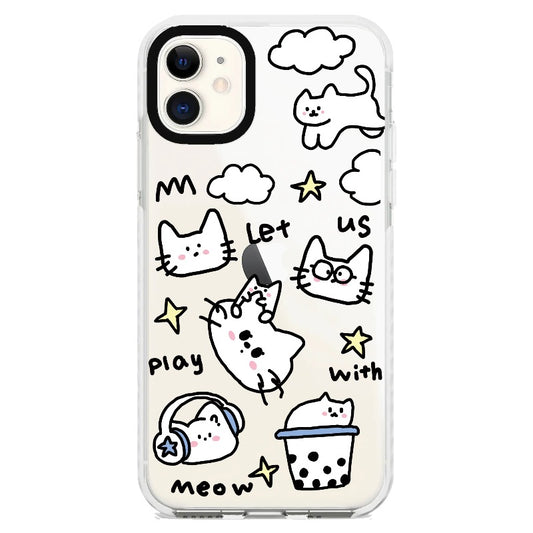 Play with Meow_iPhone Clear Impact Case [1504392]