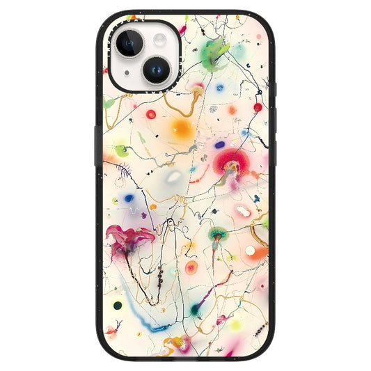 Contemporary Art Inspired Colorful Strokes Phone Case_Clear Impact Phone Case [1505102]