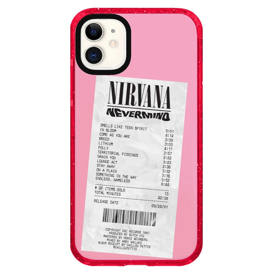 Nirvana Never Mind Receipt Style Phone Case_iPhone Clear Impact Case Limited  [1509077]