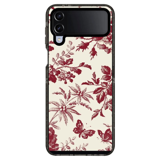 Classy MaroonPlant Illustration Phone Case_Samsung Z Flip [1444143]