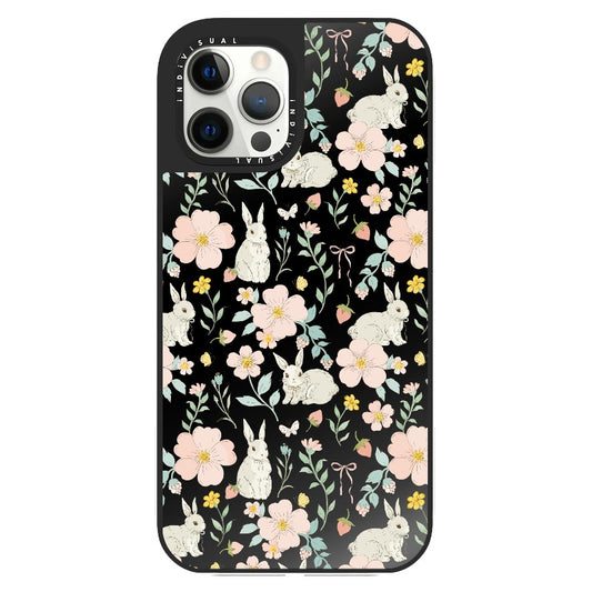 Flower, Strawberry and Bunny Pattern Phone Case_Clear Impact Phone Case [1503931]