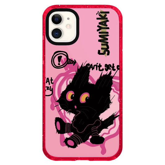 Black Cat Graffiti Style Phone Case_iPhone Clear Impact Case Limited  [1502049]