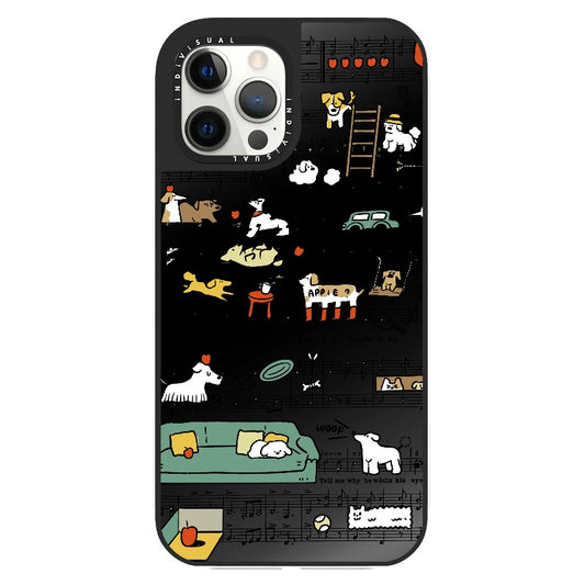 Music Score and Puppy_Clear Impact Phone Case [1507521]