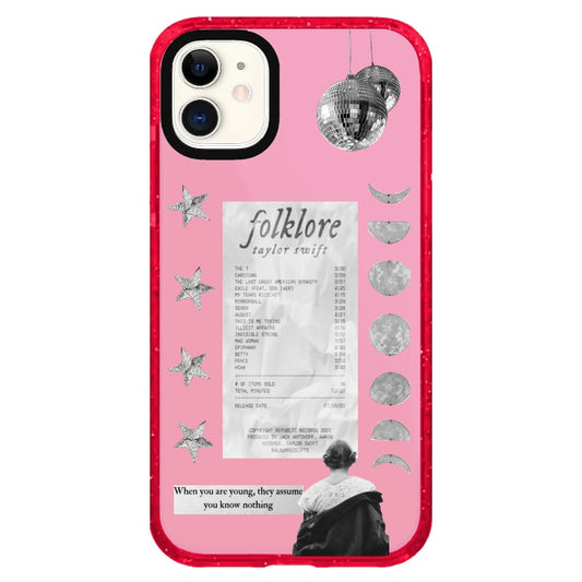 T.S Folklore Silver Star Phone case_iPhone Clear Impact Case Limited  [1431847]