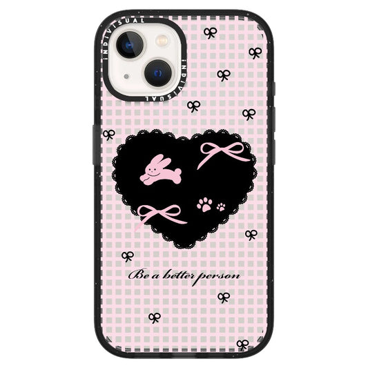 "Be a Better Person" Bows and Bunny_iPhone Ultra-Impact Case [1506866]