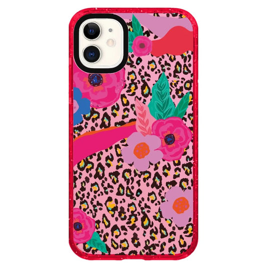 Floral Leopard Pattern Phone Case_iPhone Clear Impact Case Limited  [1498821]