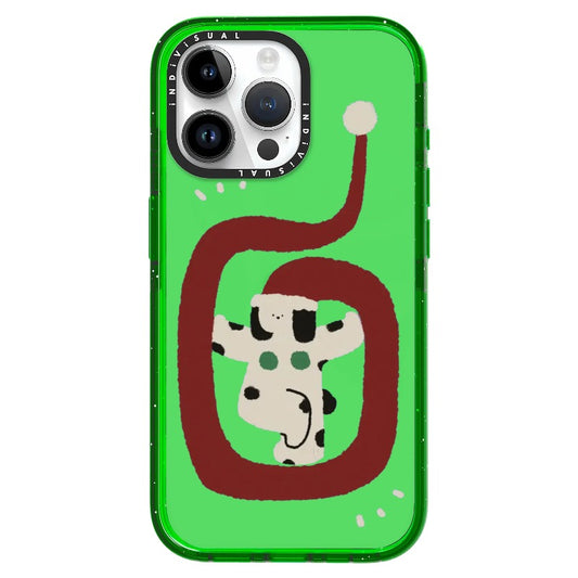 Christmas Themed Puppy with Long Santa Hat Phone Case_iPhone Ultra-Impact Case [1474105]