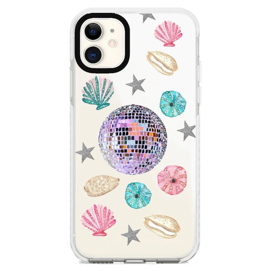 Sea Element with Mirror Ball Coastal iPhone Case_iPhone Clear Impact Case [1159324]