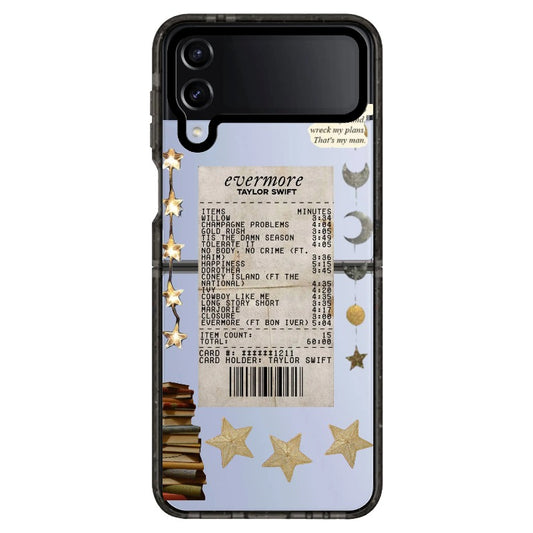 Taylor Swift Evermore Golden Star and Moon Phone Case_Samsung Z Flip [1270040]