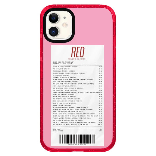 T.S Red Receipt Phone Case_iPhone Clear Impact Case Limited  [1505131]