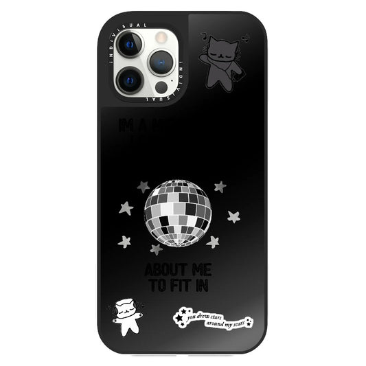 Mirror Ball Theme Cute Doodle Phone Case_Clear Impact Phone Case [1267325]