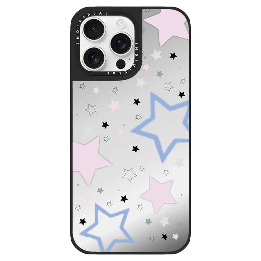 Pink, Blue and Black Stars_Clear Impact Phone Case [1506968]