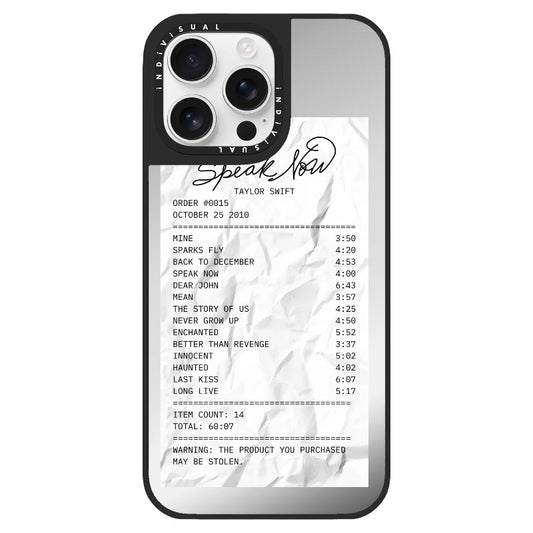 T.S Speak Now Receipt Phone Case_Clear Impact Phone Case [1505134]