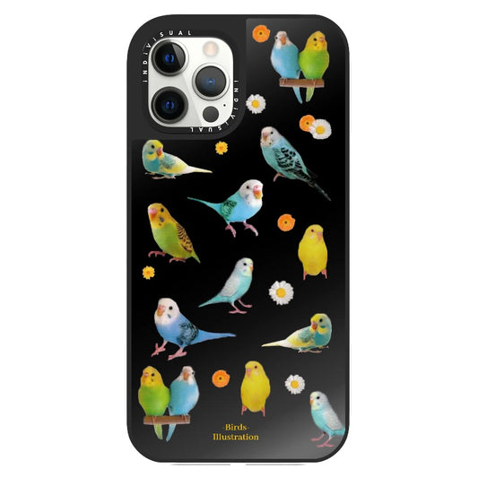 Love Birds Illustration Phone Case_Clear Impact Phone Case [1446996]