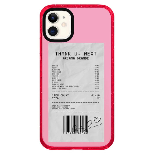 Thank You Next Receipt Style Phone Case_iPhone Clear Impact Case Limited  [1509079]