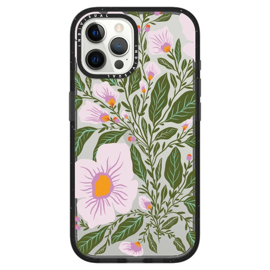 White and Purple Blossom and Leaves Phone Case_iPhone Ultra-Impact Case [1498813]