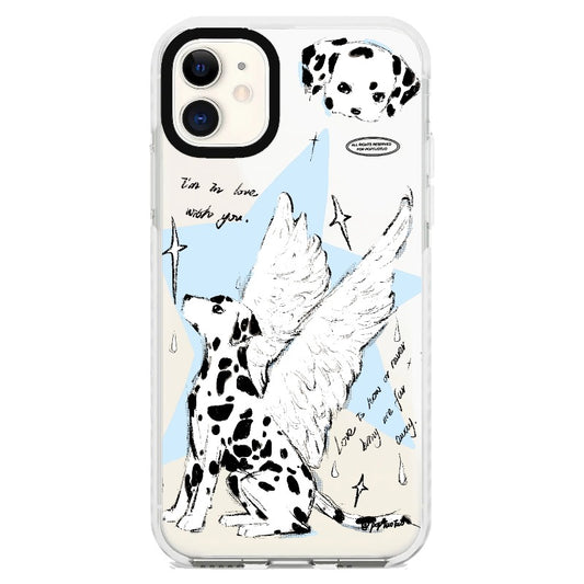 Spotted Dog Angel_iPhone Clear Impact Case [1503689]