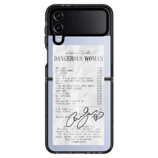 Dangerous Women Receipt Style Phone Case_Samsung Z Flip [1509072]