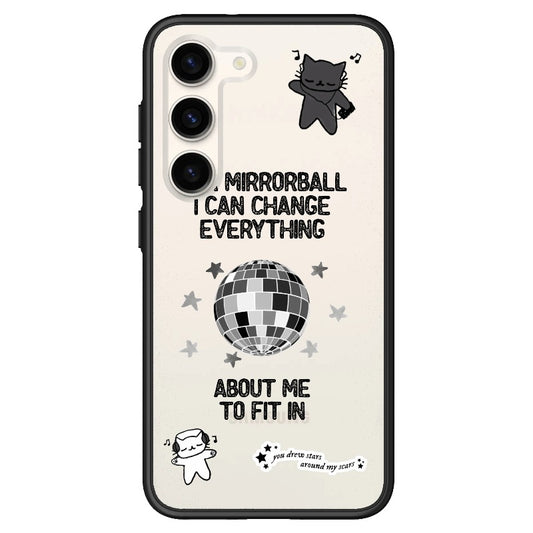 Mirror Ball Theme Cute Doodle Phone Case_Samsung Z Flip [1267325]