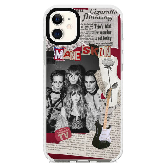 Maneskin Band Theme Red Phone case_iPhone Clear Impact Case [1257105]