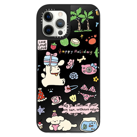 Holiday Puppy Cartoon_Clear Impact Phone Case [1593110]