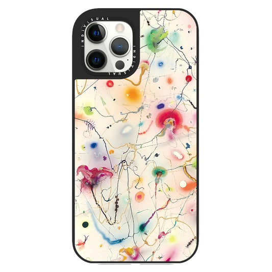 Contemporary Art Inspired Colorful Strokes Phone Case_Clear Impact Phone Case [1505102]