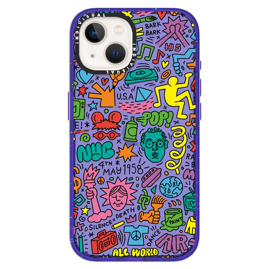 Pop Art Inspired Graffiti Cartoon Phone Case_iPhone Ultra-Impact Case [1502150]