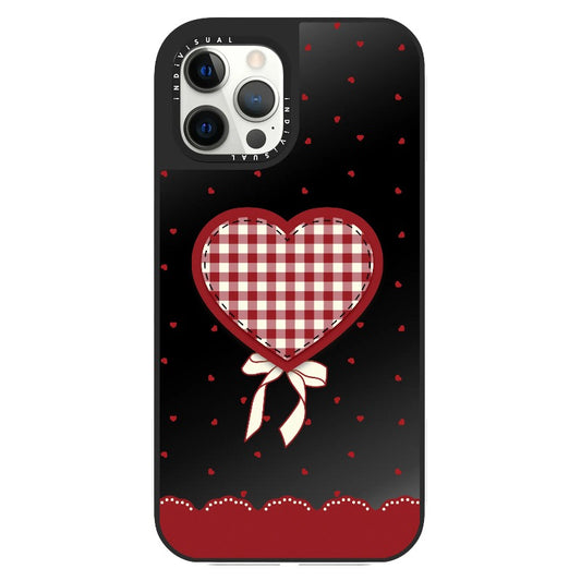 "Be Fearless" Heart, Lace and Polka Dots Phone Case_Clear Impact Phone Case [1503684]