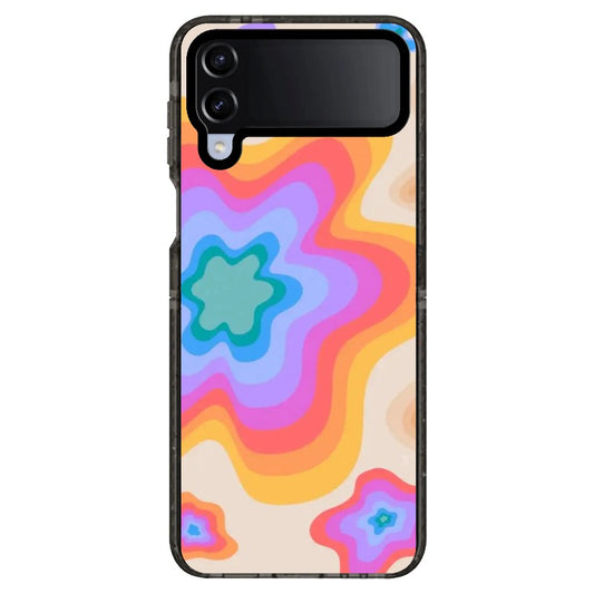 Gradient Colorful Flowers Phone Case_Samsung Z Flip [1448094]