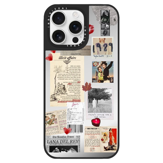 T.S and Lana Del Rey French Aesthetic Phone Case_Clear Impact Phone Case [1269542]