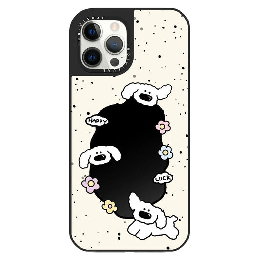 Happy White Puppy_Clear Impact Phone Case [1503081]