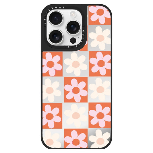 Cute Orange Floral Pattern Phone Case_Clear Impact Phone Case [1515105]