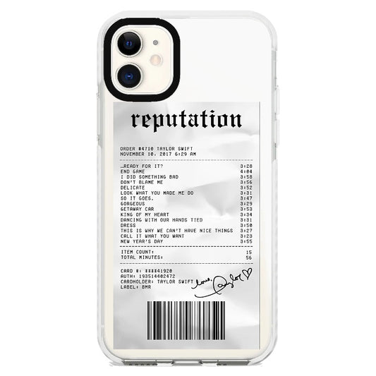 T.S Reputation Receipt Phone Case_iPhone Clear Impact Case [1505132]