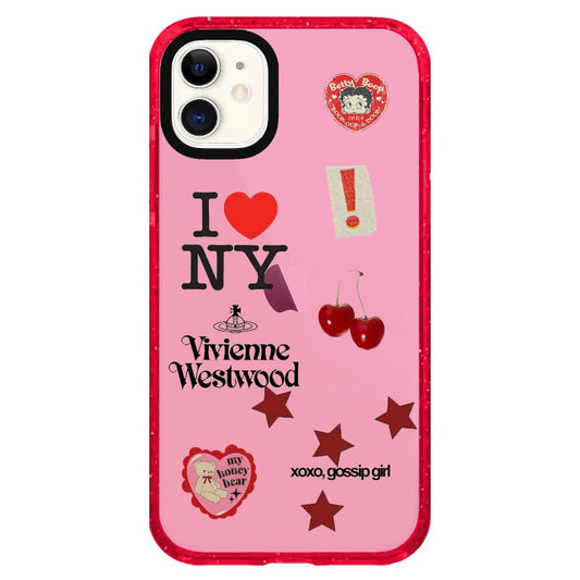 Red NYC case | ‘Downtown girl’ _iPhone Clear Impact Case Limited  [1213559]