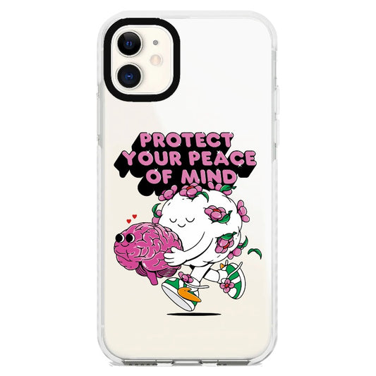 "Protect Your Peace of Mind"_iPhone Clear Impact Case [1607261]
