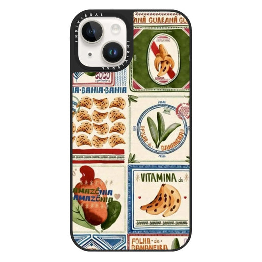 Vintage Food Illustration Style Phone Case_Clear Impact Phone Case [1444129]