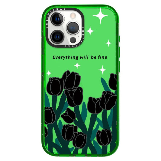 Black Roses "Everything Will Be Fine"_iPhone Ultra-Impact Case [1503076]