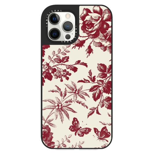 Classy MaroonPlant Illustration Phone Case_Clear Impact Phone Case [1444143]