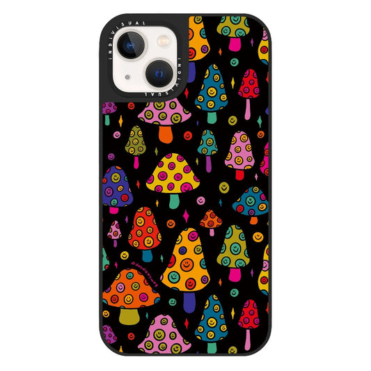 Happy Mushrooms Print_Clear Impact Phone Case [1523831]