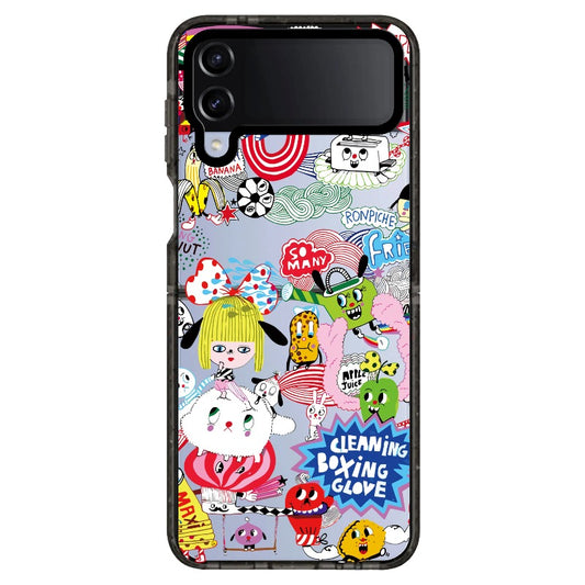 Collage Pop Art Style Cartoon Phone Case_Samsung Z Flip [1502836]