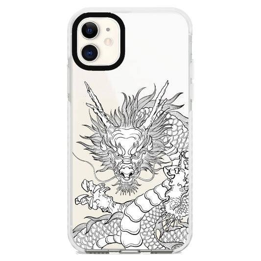 Dragon Outline Phone Case_iPhone Clear Impact Case [1507646]