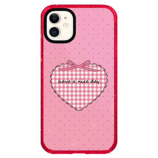 Heart Shaped Reminder "Have a Nice Day"_iPhone Clear Impact Case Limited  [1503065]