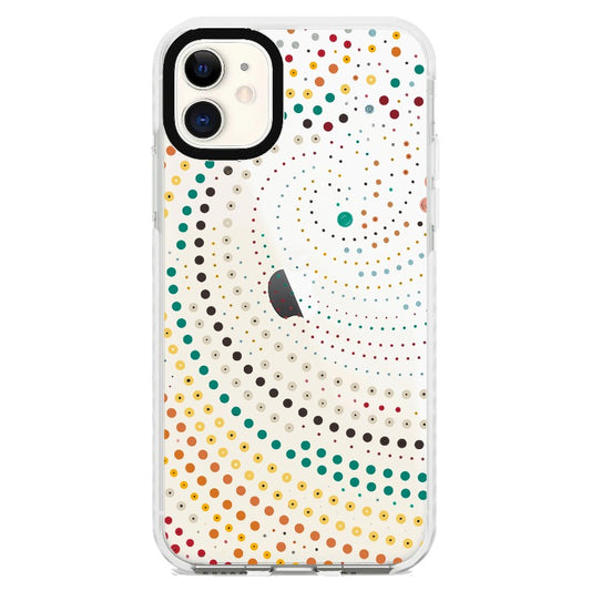 Dots Swirl_iPhone Clear Impact Case [1503032]