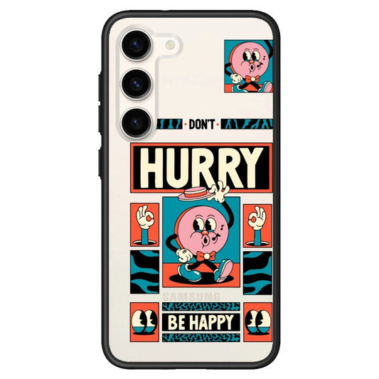 "Don't Hurry Be Happy" Poster Phone Case_Samsung case [1587852]