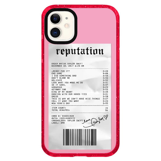 T.S Reputation Receipt Phone Case_iPhone Clear Impact Case Limited  [1505132]