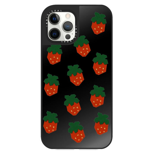 Paper-cuts Style Strawberries Phone Case_Clear Impact Phone Case [1459704]