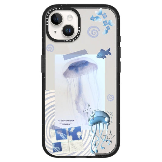 Blue Ocean Jellyfish Collage Phone Case_Clear Impact Phone Case [1447936]