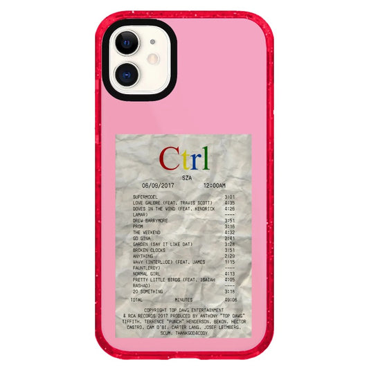 Ctrl Sza Receipt Style Phone Case_iPhone Clear Impact Case Limited  [1509070]