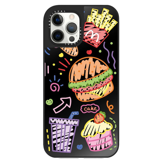 Burger and Fries Foodie Phone Case_Clear Impact Phone Case [1503049]