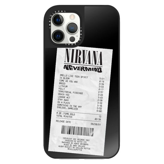 Nirvana Never Mind Receipt Style Phone Case_Clear Impact Phone Case [1509077]